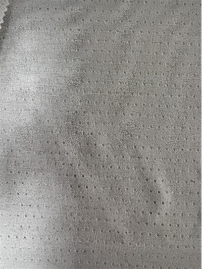 GZ-DZLP  F080 透氣孔速乾棉  規格：170cm  克重：140g/㎡  成分：50%復合彈性纖維  50%Polyester  吸濕速乾  抗菌  抗皺  透氣 45度照